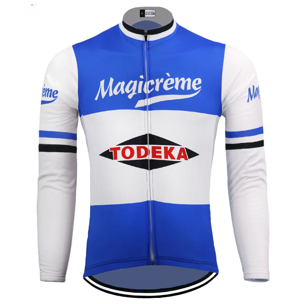 

Thin or fleece men Winter long sleeve cycling jersey bike wear Outdoor sports cycling clothing bike jersey retro classicism-222