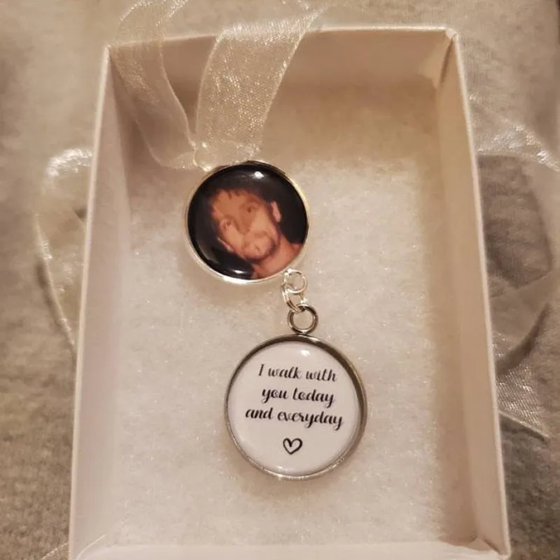 Шарм на память для свадебного букета шармы с фотографиями заказ от 1 до 5 круглый