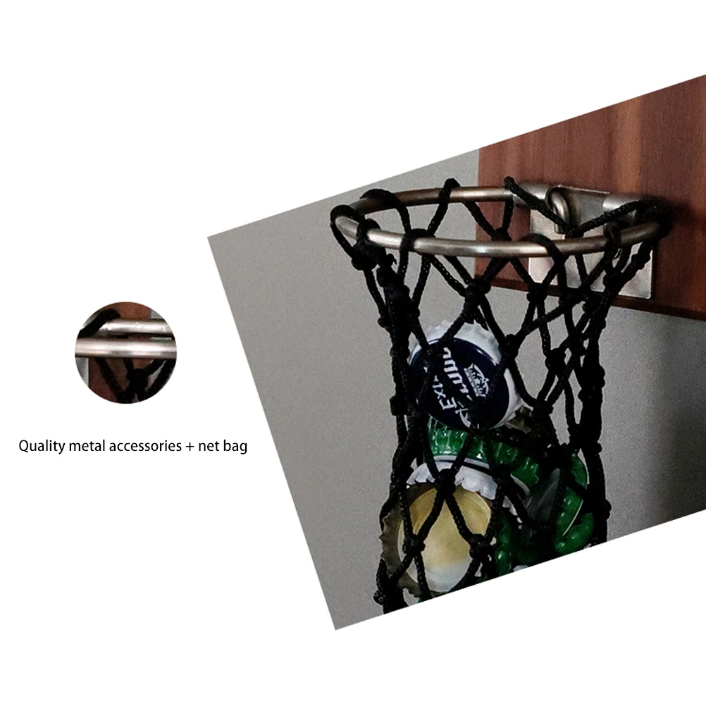 Creative Magnetic Bottle Opener Wall Mounted Fridge Beer Embedded Solid Wood Magnet Cap Catcher For Wine Zinc Alloy | Дом и сад