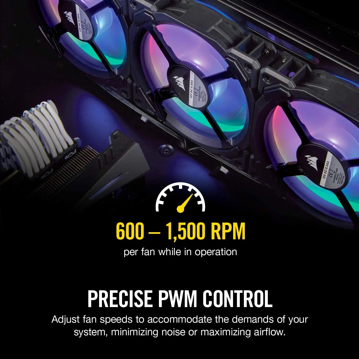 Corsair вентилятор LL серии LL140 RGB 140 мм двойной светильник петля светодиодный PWM Fan с ing