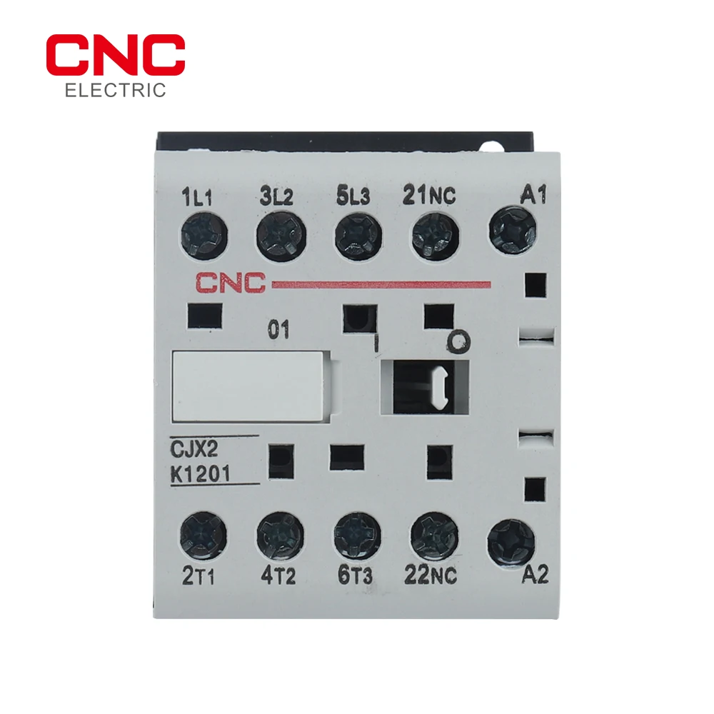 CNC CJX2-K Mini контактор переменного тока Din Rail 3P 3main 1NO/3main 1NC катушка напряжения 220 В 50/60