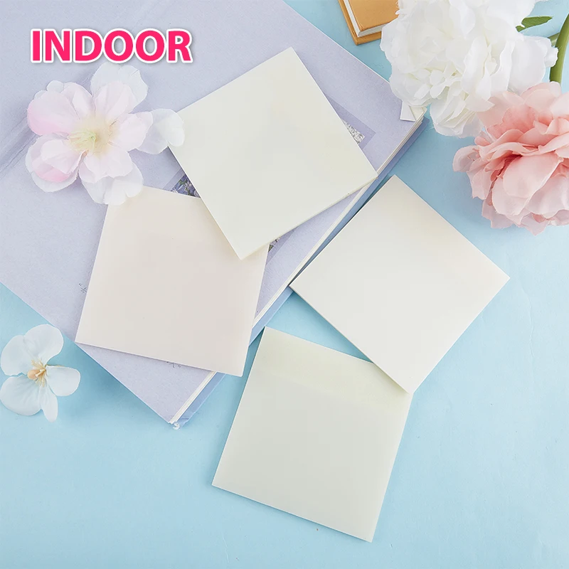 

Совершенно новый прозрачный липкий блокнот для записей 75 см, водонепроницаемый самоклеящийся блокнот для записей, Обучающие офисные канце...