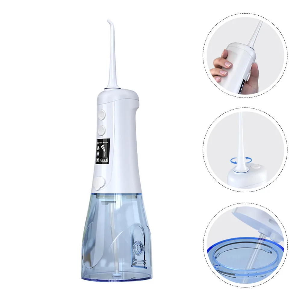 

1 set of Water Oral Irrigator Flosser Electric Tooth Care Teeth Cleaning Tool