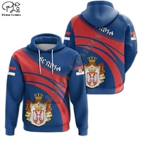 plstar cosmos newest serbia symbol fashion 3d print hoodies sweatshirts flag zip hooded menwomen casual streetwear s6