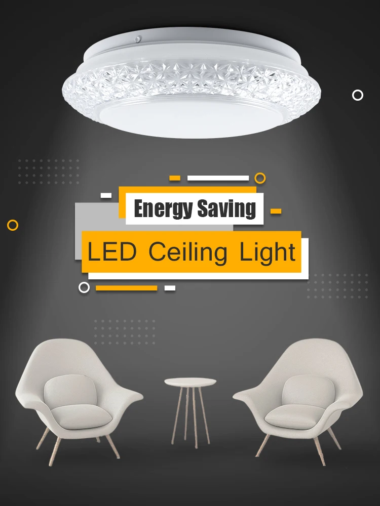 

18W LED Ceiling Lamp Home Modern Panel Light Natural White Round Ceiling Lights For Living Room Bedroom Kitchen Indoor Lighting