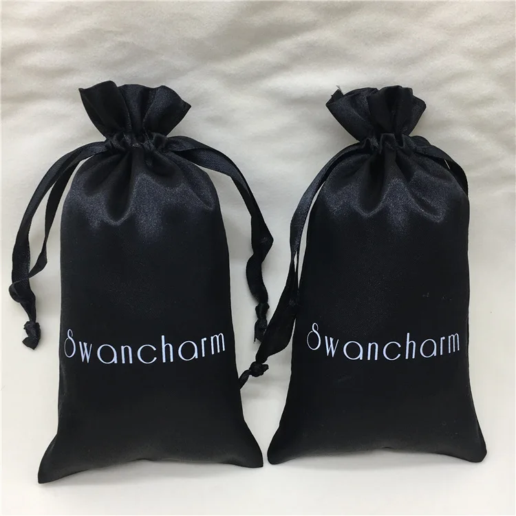 Атласная сумка на шнурке шелковые карманные