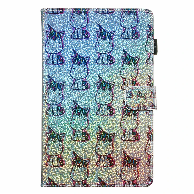 Блестящий Алмазный Кожаный чехол с единорогом для планшета Samsung Galaxy Tab S5E 10 5