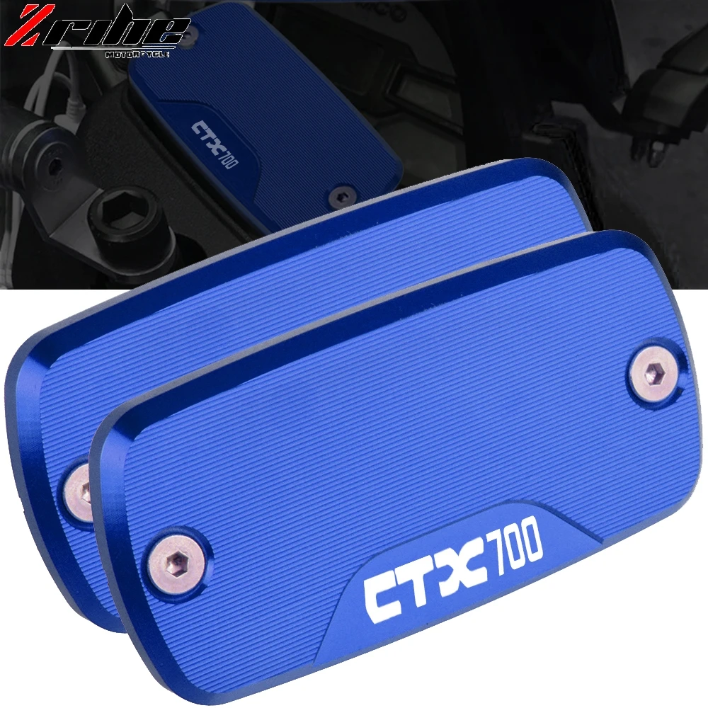 

2020 New Motorcycle accessories CNC Aluminum Front Brake Reservoir Fluid Tank Cover Oil Cap FOR HONDA CTX 700/700N CTX700N 2014