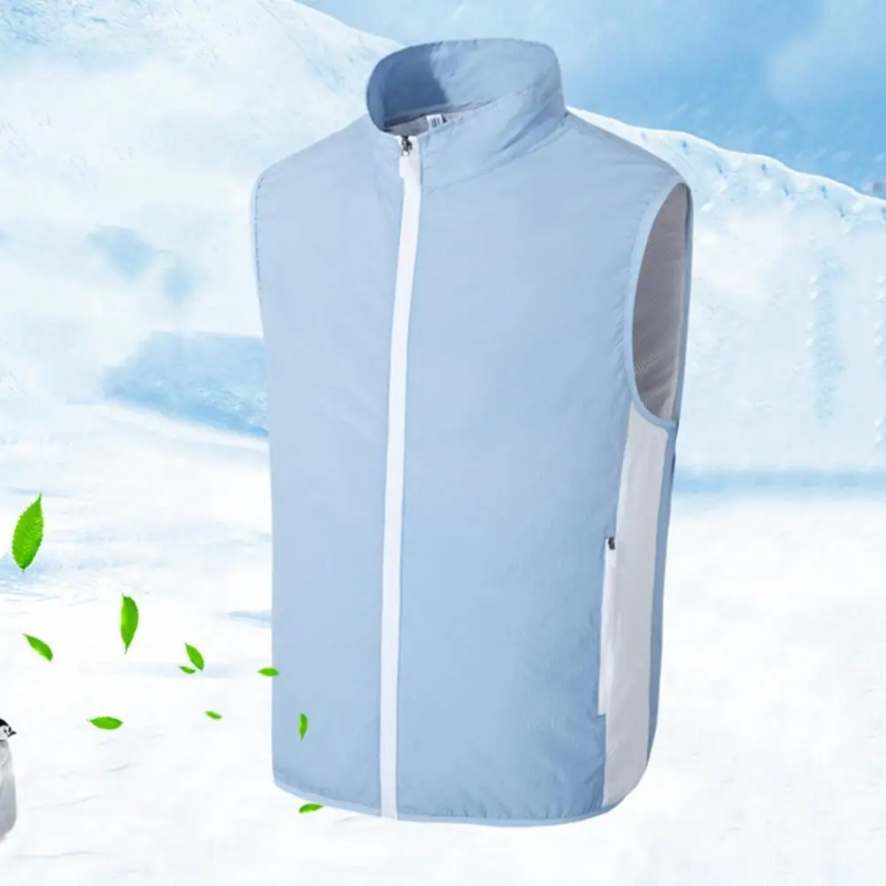 

2021 NEW Summer Fan Cooling Vest Men Women Outdoor Air Conditioning Cooling Coat Outdoor Sun Screen Vest USB Charing