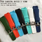 Ремешок силиконовый для смарт-часов Samsung galaxy watch 46 мм3 45 мм, браслет для Gear S3 frontier Huawei watch GT22E 22 мм