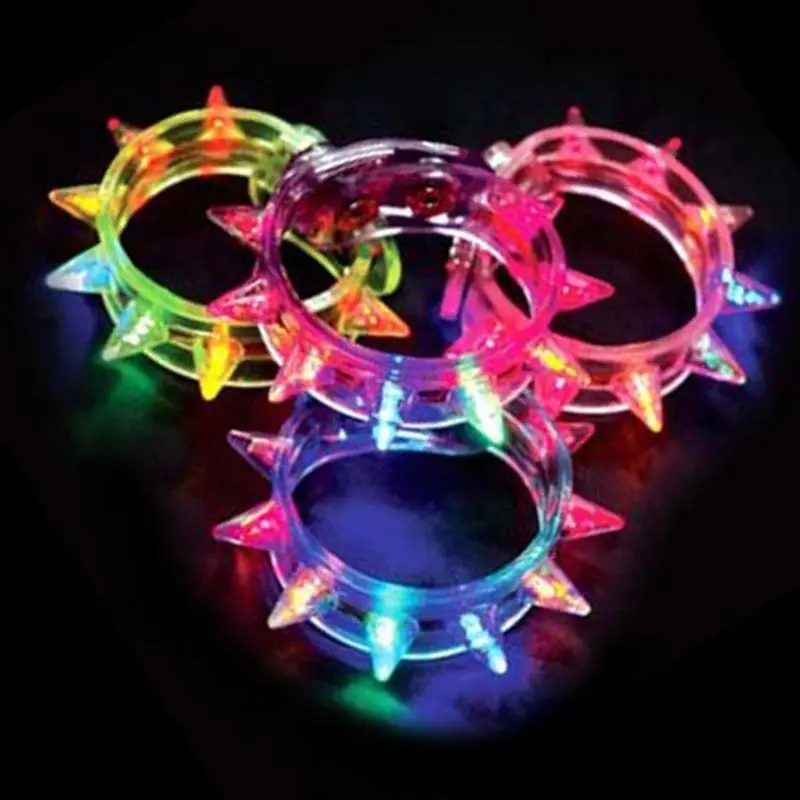 

Glow Funny Flash Bracelet Fluorescent Color Changing For Party LED Eight Lamp DSS899