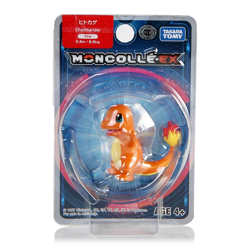 Takara Tomy Pokemon monglue EX Sun Moon 4 см мини игрушка Коллекционная Фигурка Азия 02 чармандер| |