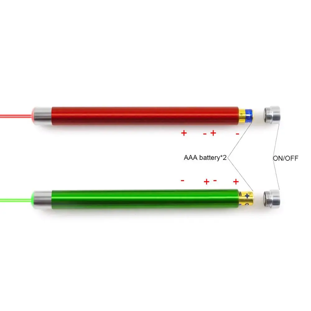 CWLASER 532 нм Зеленый/650 красная лазерная указка ручка с ручным хвостовым