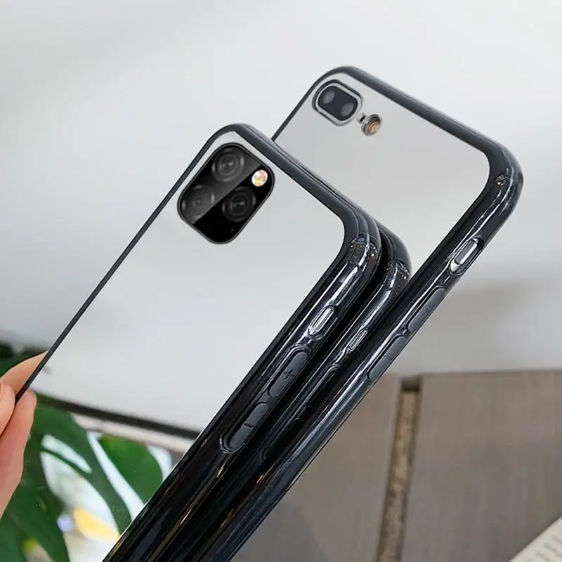 Роскошный акриловый зеркальный чехол для iPhone 11 Pro Max, мягкий силиконовый чехол для iPhone11 Pro Max 11Pro, глянцевый защитный чехол