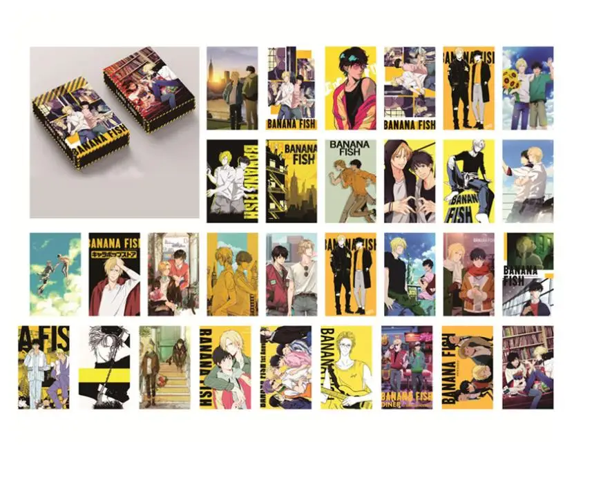 

30Pcs/Set Japan Cartoon Anime Banana Fish Postcard Cartoon Card Office School Supplies Student Stationery