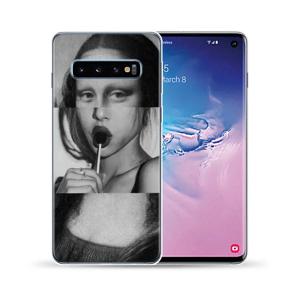 Мягкий ТПУ чехол с рисунком Давида в винтажном стиле для Samsung Galaxy S6 S7 Edge S8 S9 S10 Plus 5G E