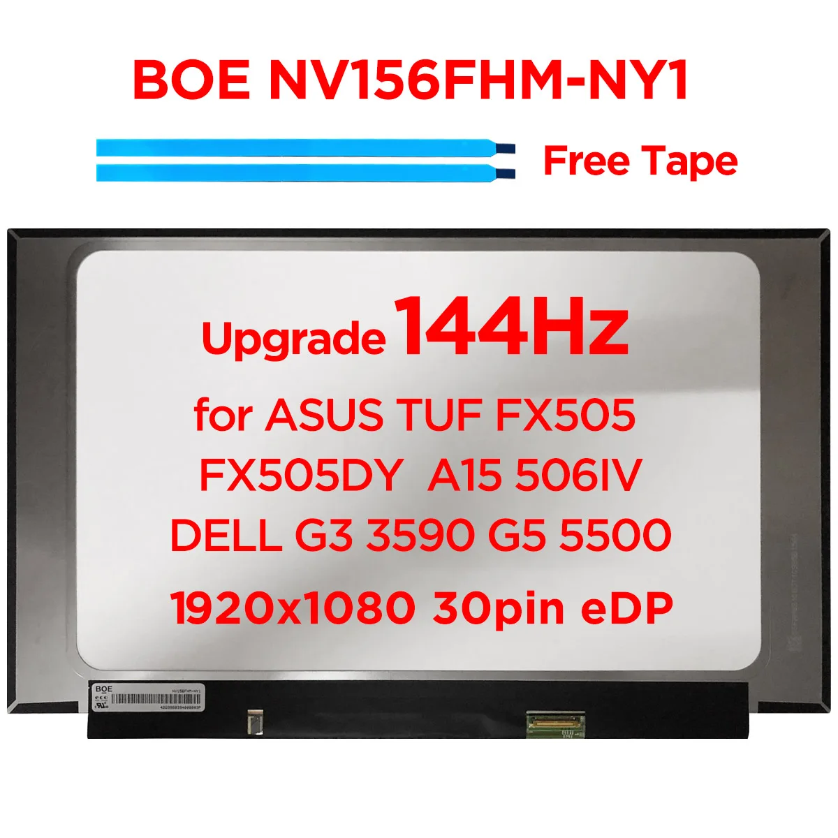 Оригинальный экран для ноутбука BOE 15 6 дюймов IPS 144 Гц фотосессия NV156FHM NY1 обновления