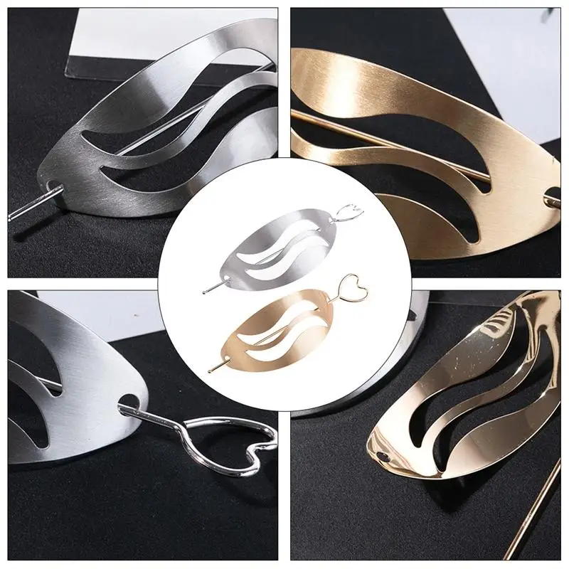 

2pcs Women Hairpin Sturdy High Quality Durable Premium Headwear Hairpin Headdress for Lady