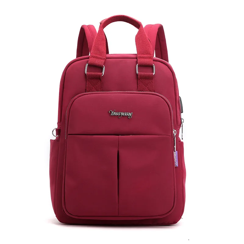 

New Casual Backpack Tide Women Bag USB Charging Backpack Computer Bag Big Capacity College Wind Travel Backpack Ladies Bags