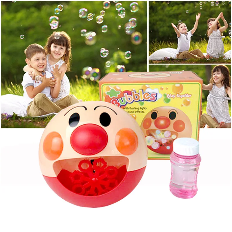 Anpanman bubble machine детский автоматический пузырьковый светильник музыкальный