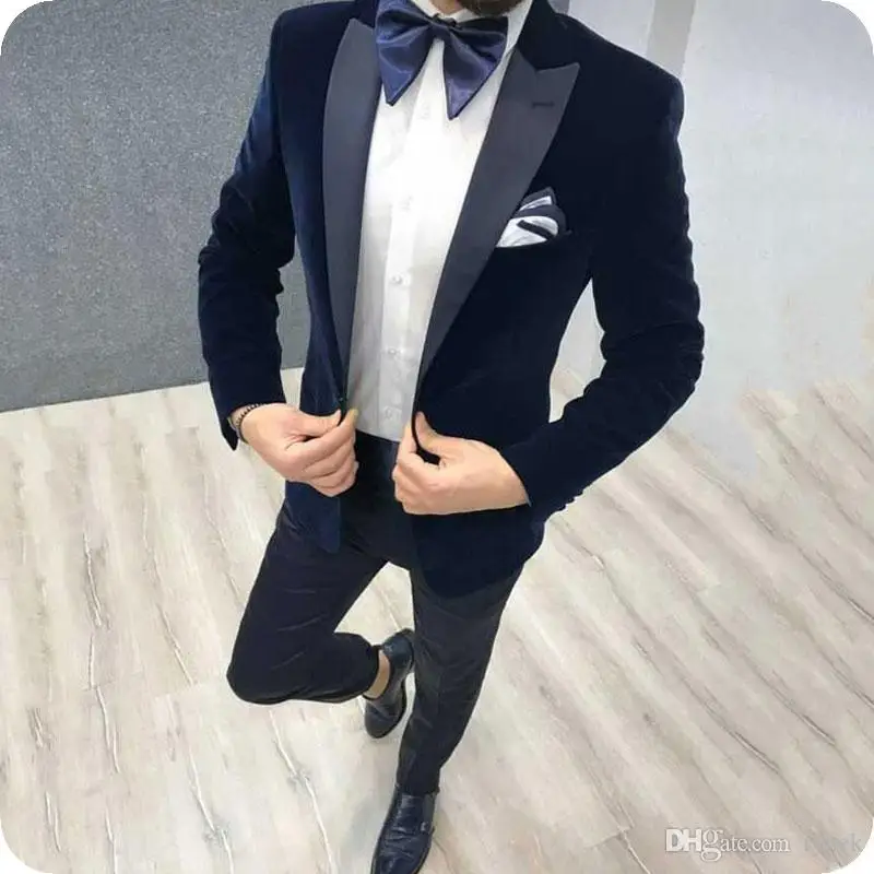 

Costume Homme Coat Pants Design Slim Fit Tuxedo Mens Fashion Suit Wedding Groom Suit For Men Best Man Burgundy Velvet Blazer