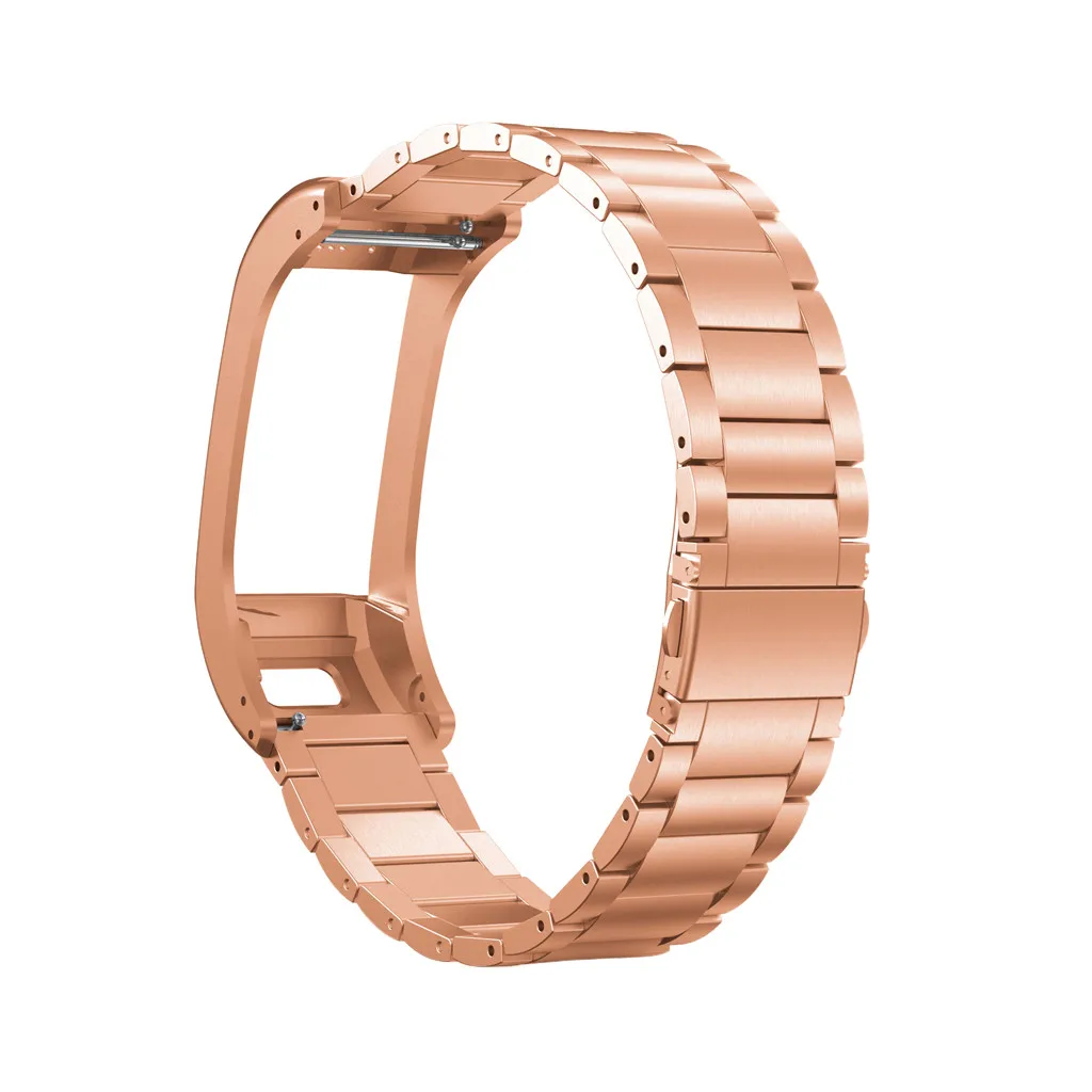 Ouhaobin Band For Garmin VIVOsmart HR+ Replacement 18mm Stainless Steel Metal Watch Strap smart wristband Accessories | Электроника