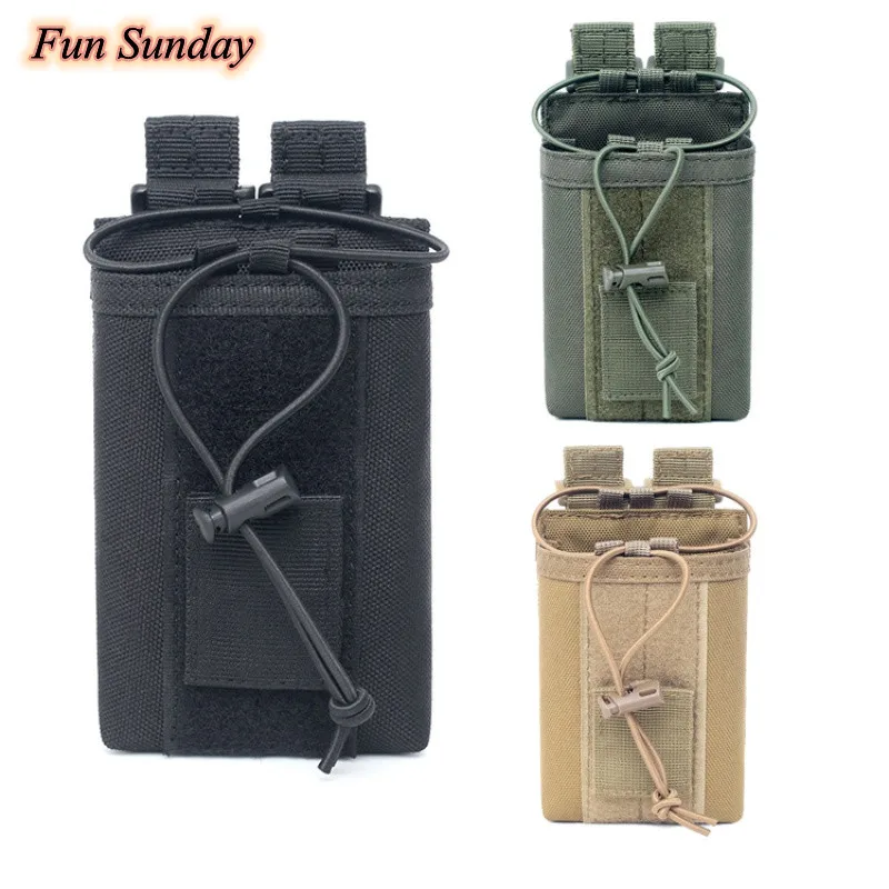 

1000D Nylon Outdoor Pouch Tactical Sports Pendant Military Molle Radio Walkie Talkie Holder Bag Magazine Mag Pouch Pocket