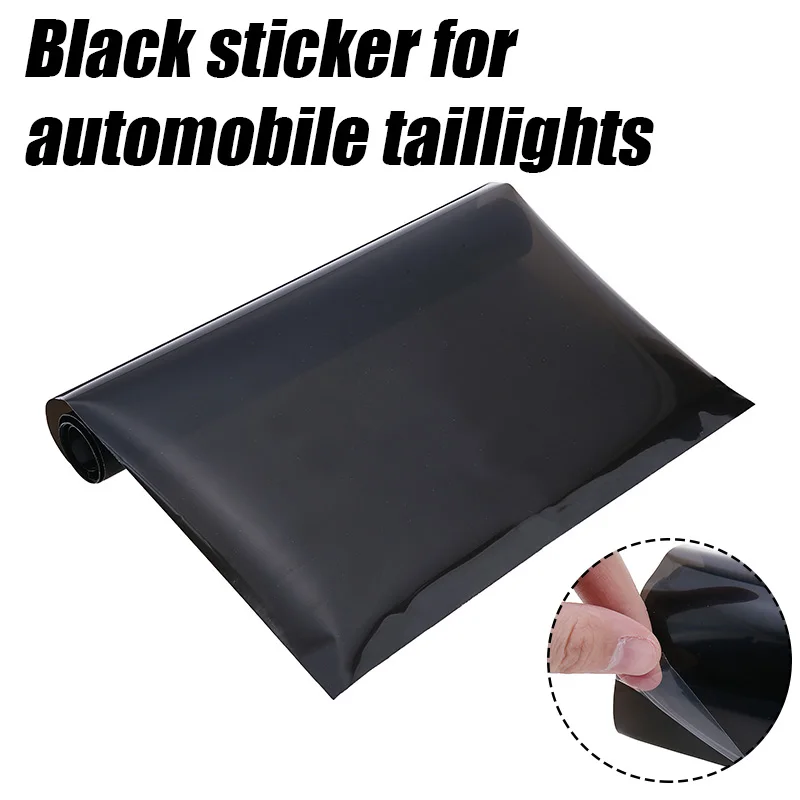 

1 Roll 30x100cm Gloss Black Car Rear Tail Light Film Sticker Fog Light Rear Lamp Trims Wrap Vinyl Car Styling Film Sticker
