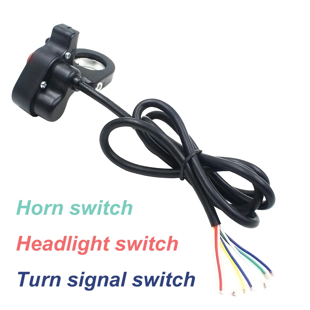 

Universal 7/8" 12V Head Light Switch Horn Turn Signal ON/OFF Motorcycle For E-bike ATV Scooter accesorios para moto accessories