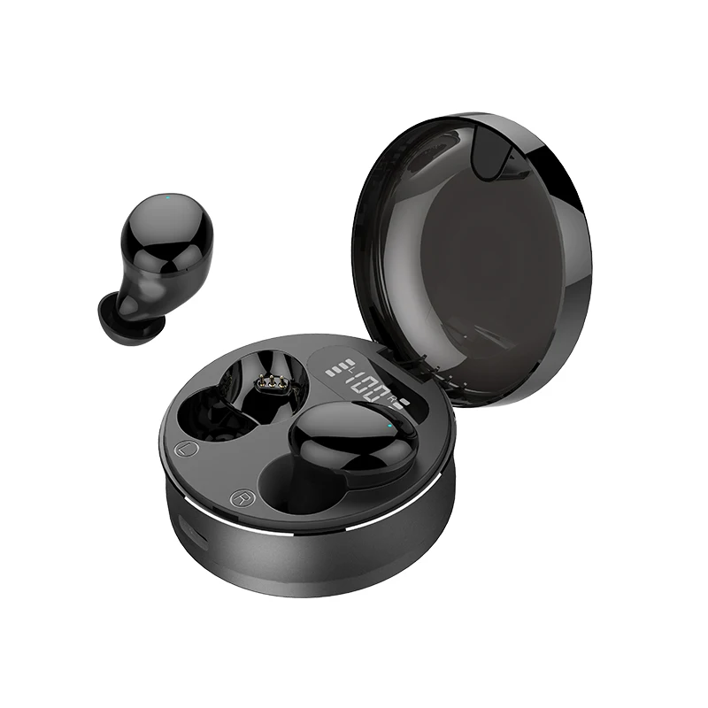 T5 Макарон Bluetooth наушники светодиодный Дисплей True Беспроводной наушники-вкладыши TWS с сенсорным Управление Беспроводной наушники Водонепро...
