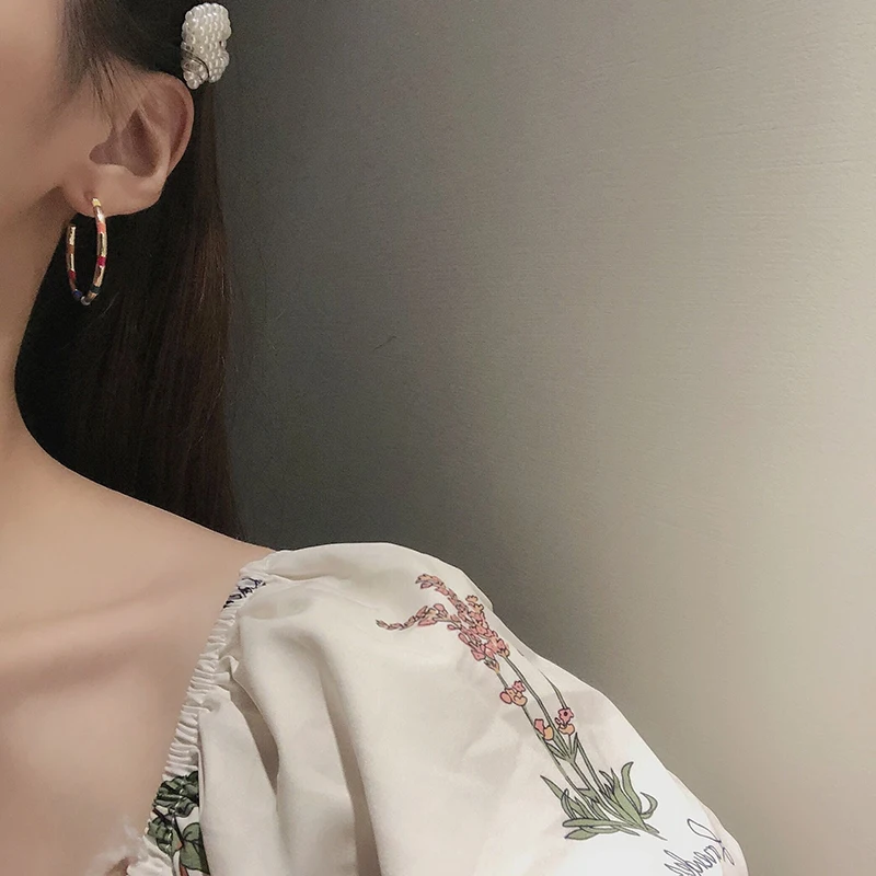 S925 иглы милые ювелирные изделия серьги новый дизайн Блестящий Золотой плетение с