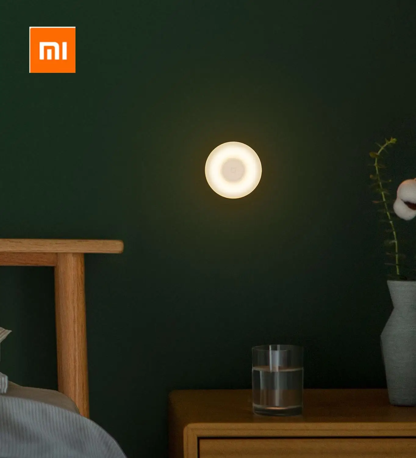 Светодиодный индукционный ночник Xiaomi Mijia 2 лампы с регулируемой яркостью