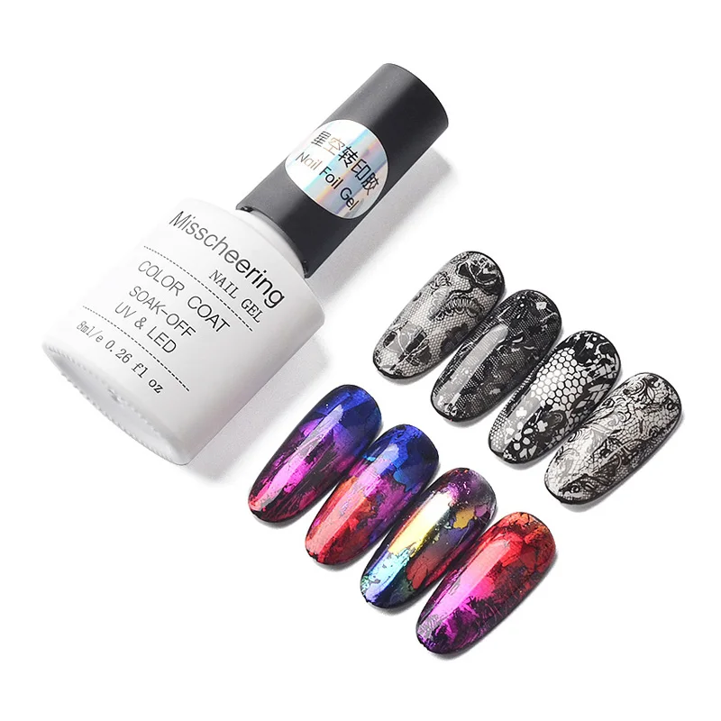 

8ML Adhesive Glue Starry Sky Sticker Transfer Nail Foil Glue Nail Glue UV Gel Polish Manicure Accessories