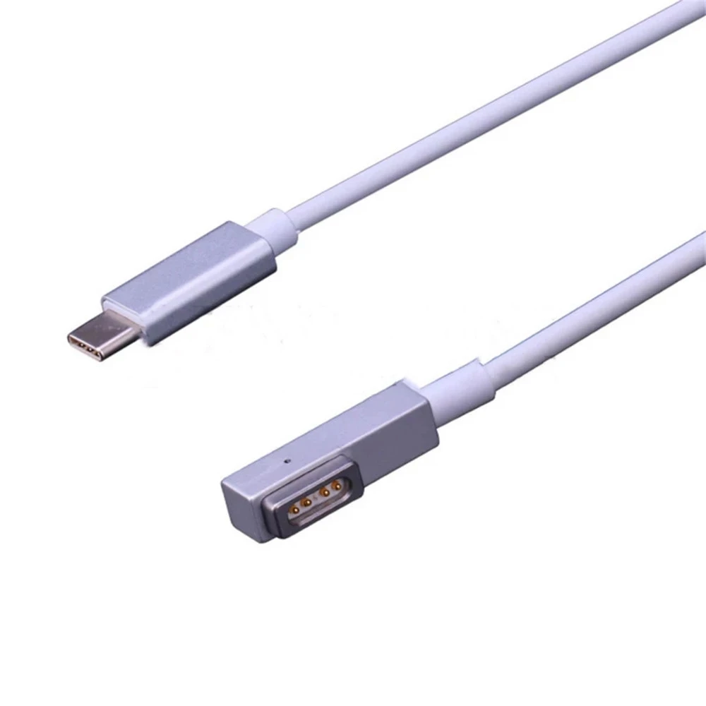 

New! 180cm Magnetic USB-C Type To MagSaf* 1 2 Cable Cord For Apple Macbook Pro Air 29W 30W 61W 65W 87W 96W Charger Power Adapter