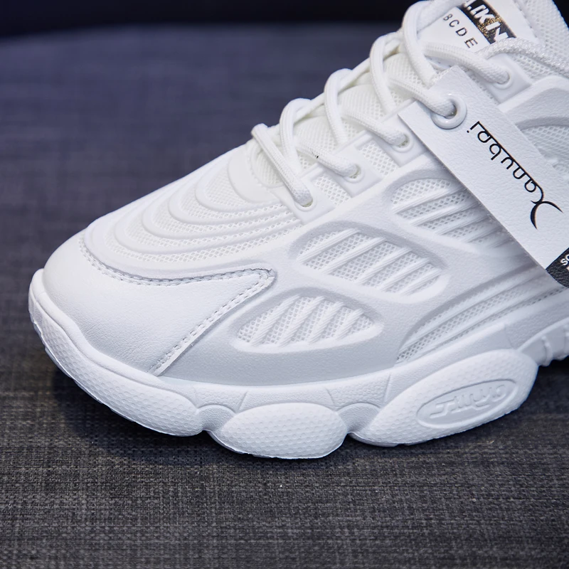 Женские кроссовки на массивной платформе Begocool белые модные дизайнерские толстой