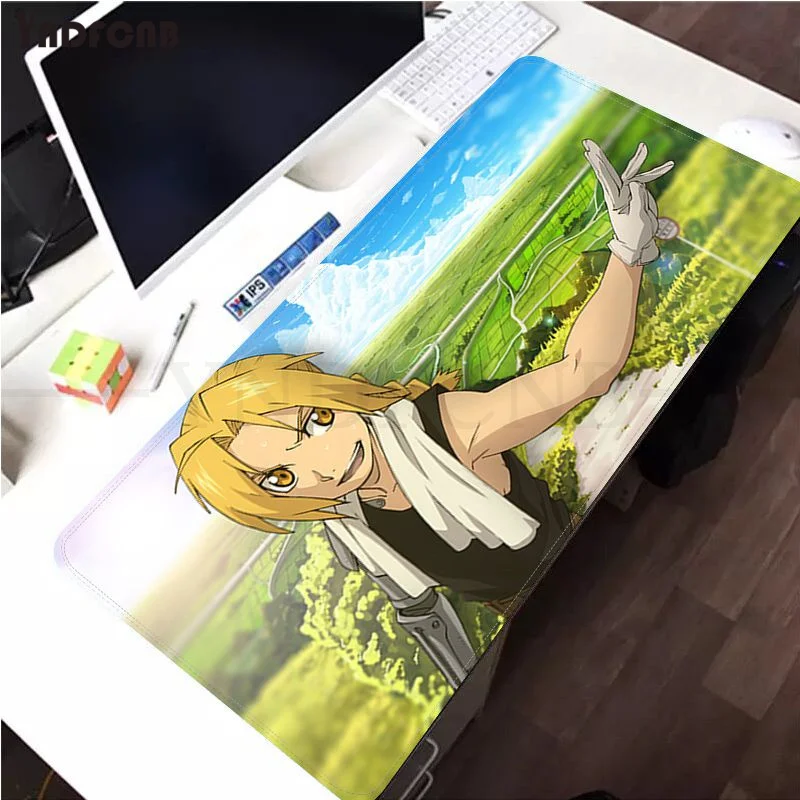 

YNDFCNB Fullmetal Alchemist Hot Sales Large Gaming Mouse Pad XL Locking Edge Size for Cs Go LOL Game Player PC Computer Laptop
