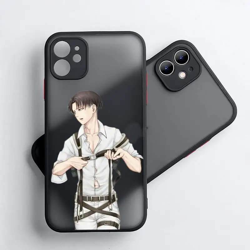 

Attack On Titan Phone Case For iphone 12 11 8 7 plus mini x xs xr pro max matte transparent cover