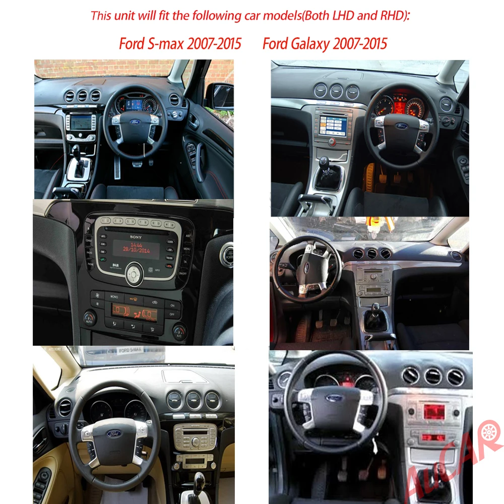 Tesla Android 8,1 DIN Автомобильный gps навигационный радио для Ford Smax/S-Max/Galaxy 2007- автомобильный мультимедийный плеер Стерео Авторадио аудио