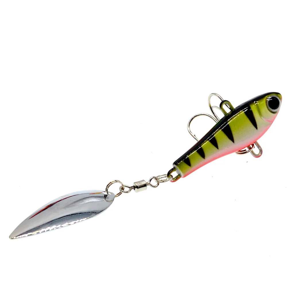 Fishing Jig Mini Lead Fish Metal VIB 18g 50mm Lead Jig Sea Fishing Spoon Metal Spinner Bass Fishing Lures 3D Printing Hard Bait - Цвет: 20g Color 4