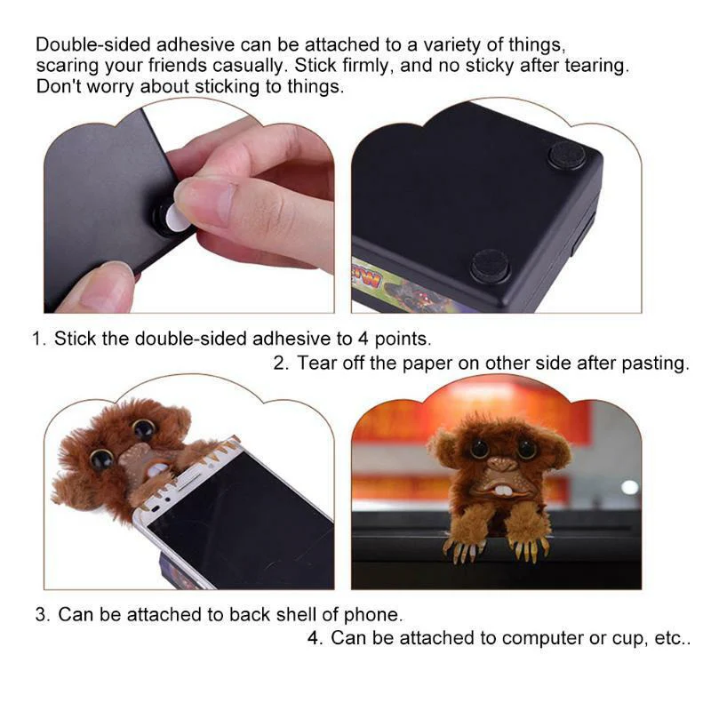 Novelty Spoof Toy Plush Monkey Halloween Party Game Decoration Screefy Pop Up S7JN | Игрушки и хобби