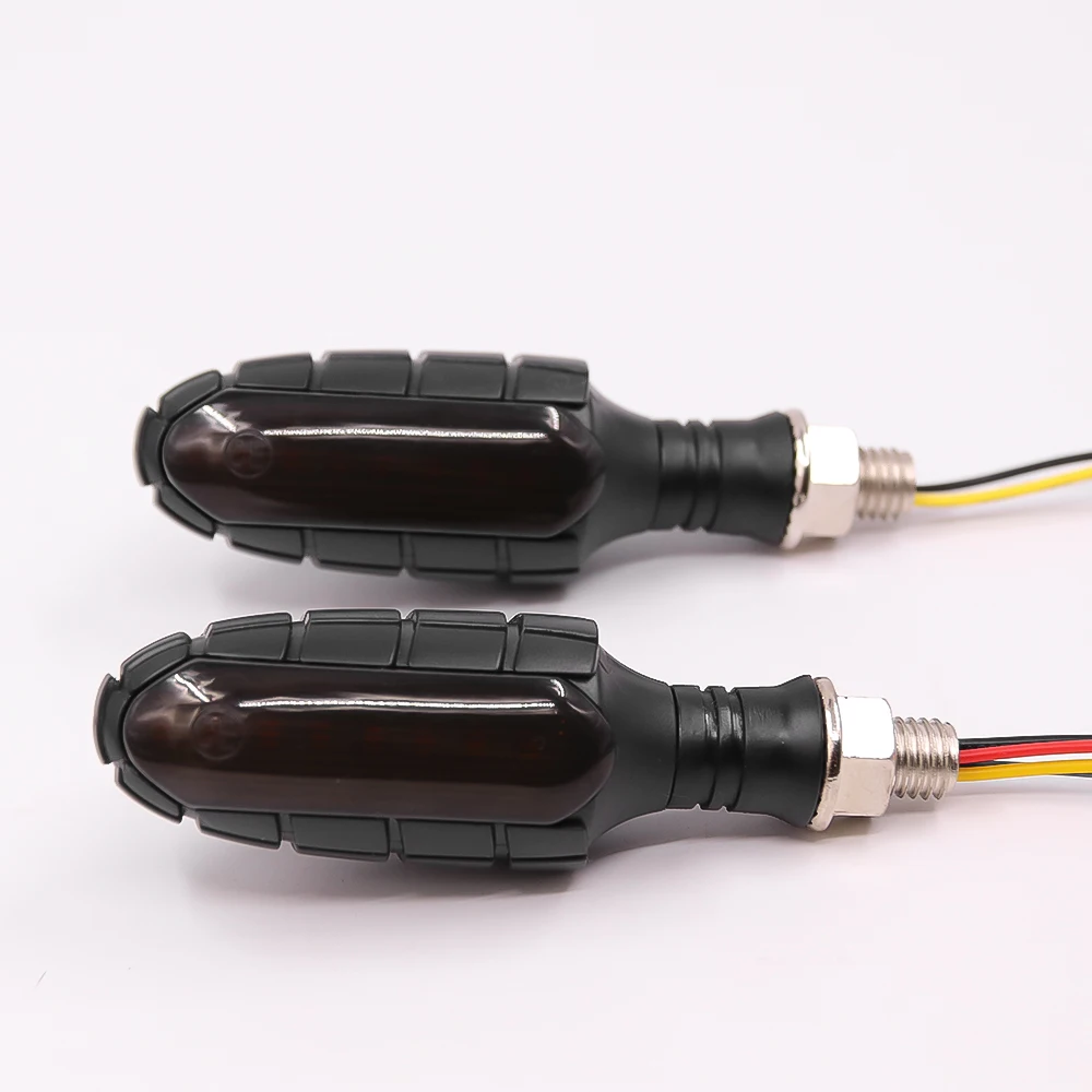 

4 pcs Motorcycle Turn Signals Tail Light LED Flowing Water Flashing Blinker Brake Running Light DRL Flasher Tail Lamp