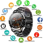 LIGE 2020 новые мужские активности Смарт часы Полный сенсорный экран вызовов через Bluetooth со стальным ремешком smartwatch для IOS и Android телефон Водонепроницаемый
