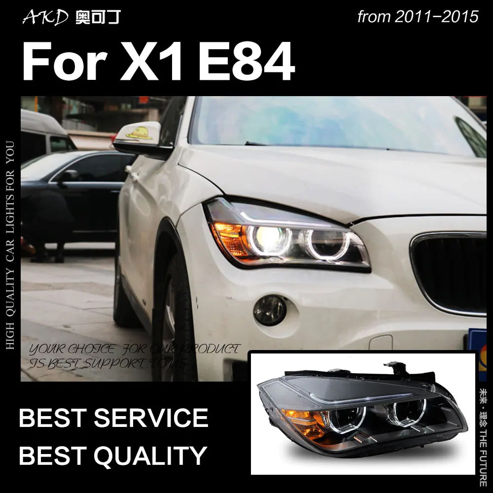 AKD автостайлинг фары для BMW X1 E84 2011 2015 новые светодиодный ные ангельские глазки DRL