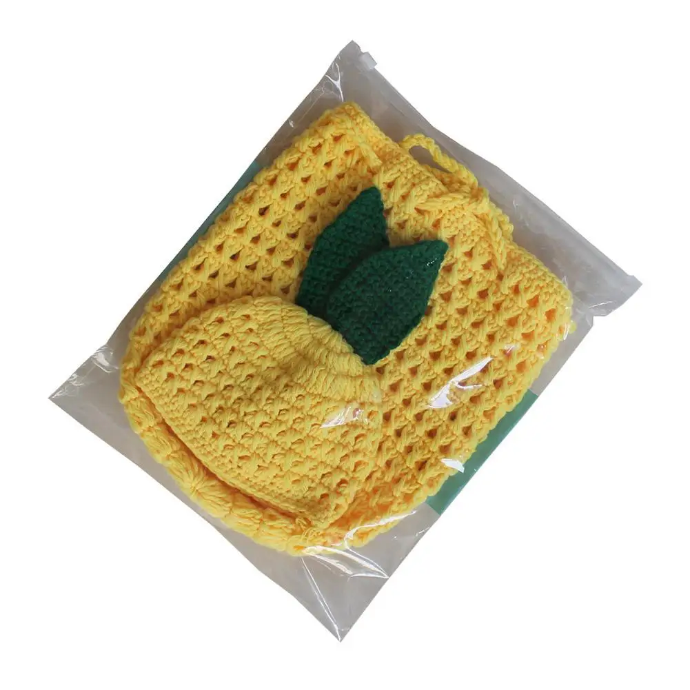 

Cute Pineapple Crochet Knitted Newborn Photography Props Photo Accessories Baby Costume Boys Girls Photo Photographie Clothes