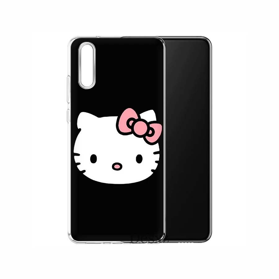 H4 Чехол для мобильного телефона huawei P Smart Z Plus P30 P20 P10 P9 P8 Lite Pro, Жесткий Чехол, милый розовый чехол hello kitty - Цвет: H4