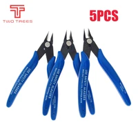 5pcs diagonal pliers electrical wire cable cutters cutting side snips flush diy electronic cutting nippers wire 3d printer part