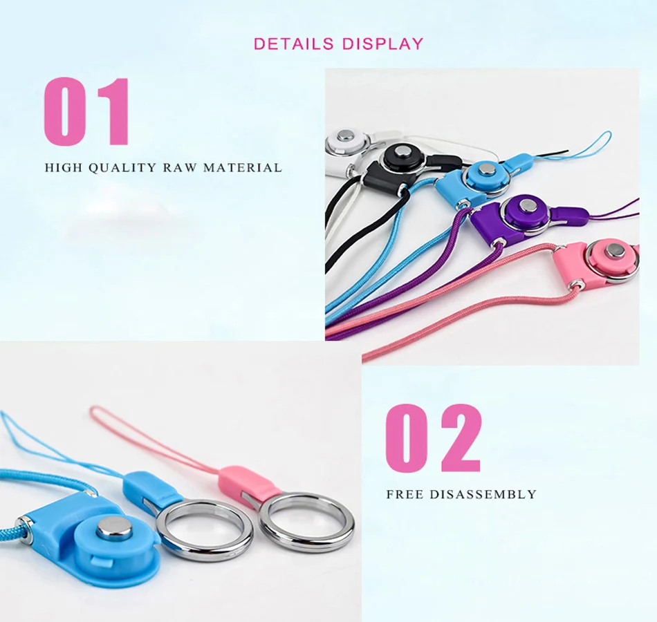 Mobile Phone Strap For iPhone 11 Pro XS MAX X 8 7 Neck Lanyard Neckband Multi-function Lanyard Hanging Strap Phone Hanging Rope