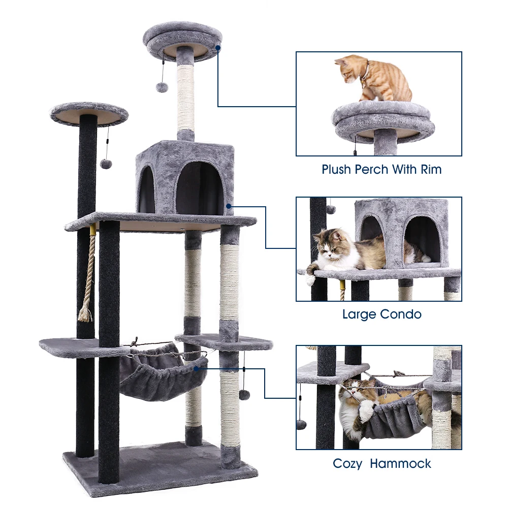 RU внутренняя доставка игрушечный домик для кошек деревянная Когтеточка игрушка