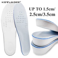 invisible height increased insoles soft breathable sport sole pads insert shock absorption lift heel comfort heightening insoles
