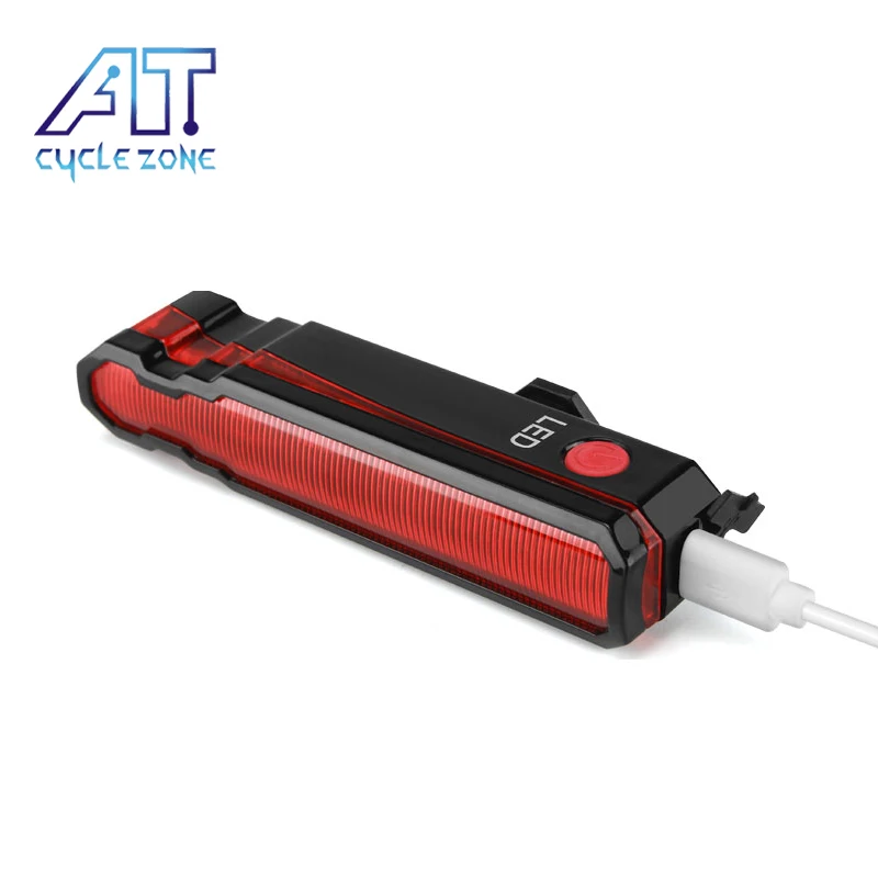 

CYCLE ZONE USB Rechargeable Rear Light Bicycle Laser Line Safety Warning Taillight MTB Road Bike Back Lamp for Cycling